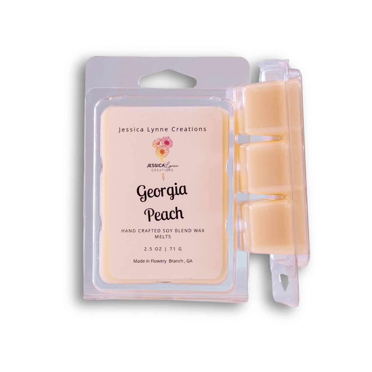 Georgia Peach Hand Poured Candles & Wax Melts