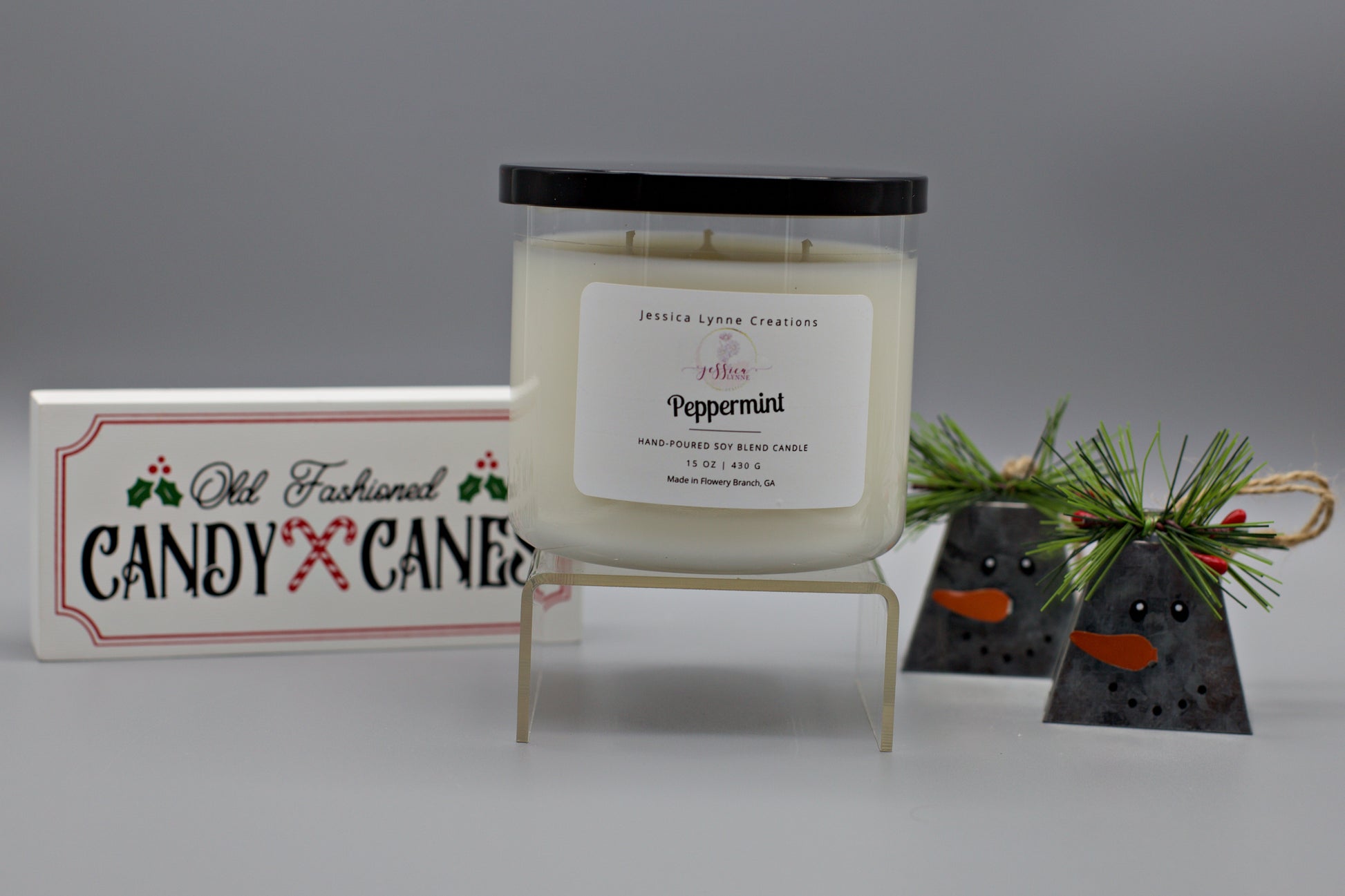 Peppermint Hand Poured Candle