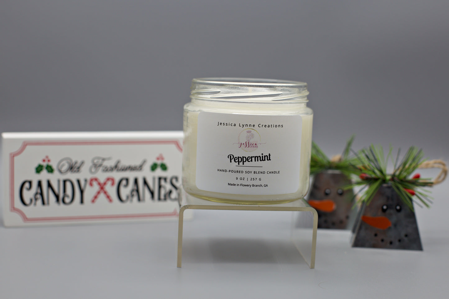 Peppermint Hand Poured Candle