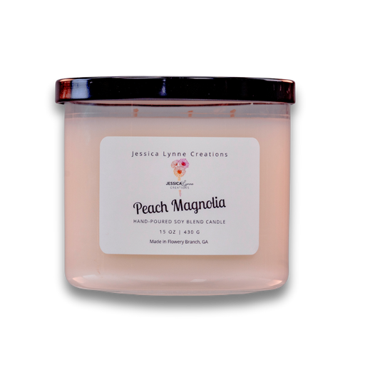 Peach Magnolia - Hand Poured Candles & Wax Melts