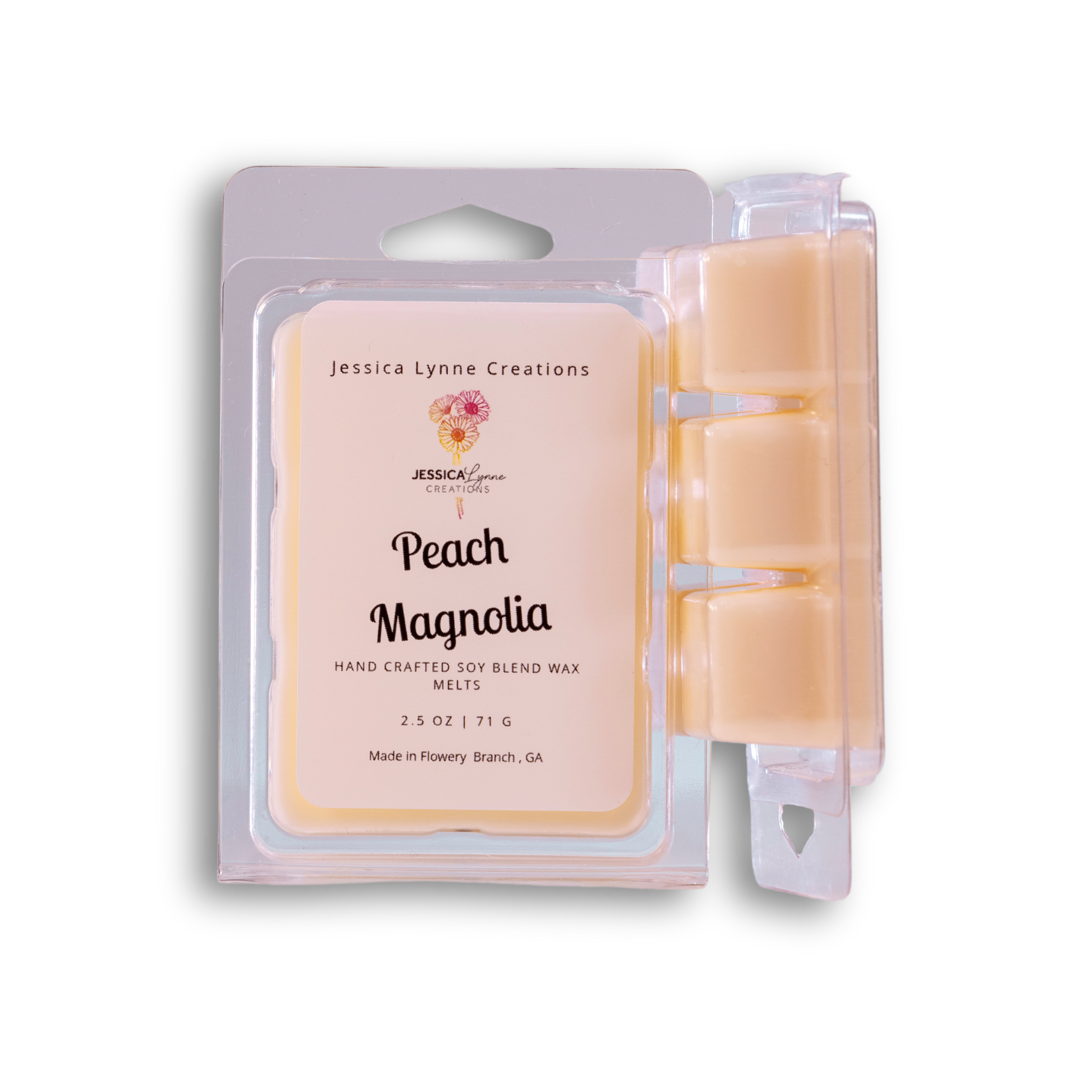 Peach Magnolia - Hand Poured Candles & Wax Melts