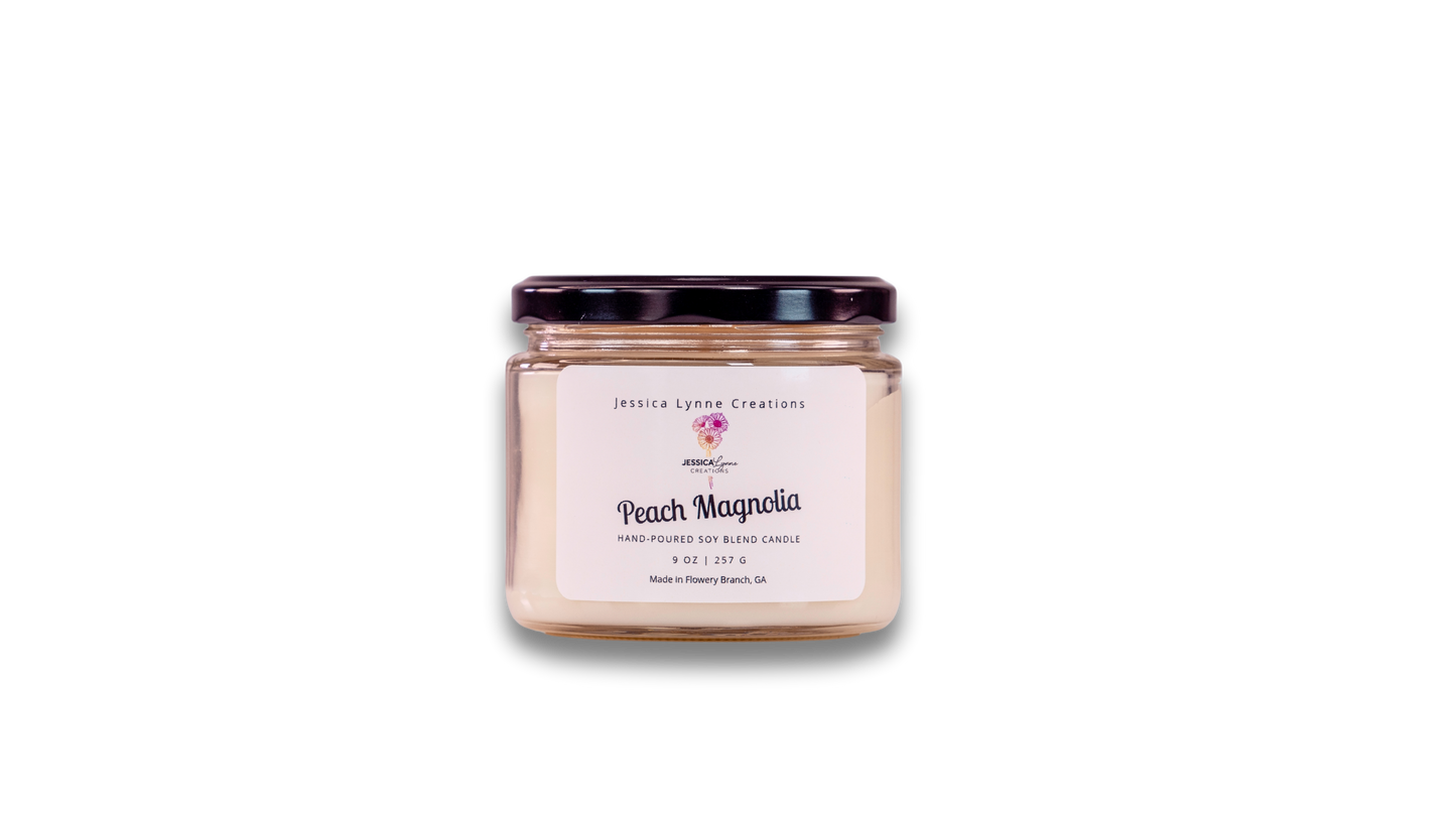 Peach Magnolia - Hand Poured Candles & Wax Melts