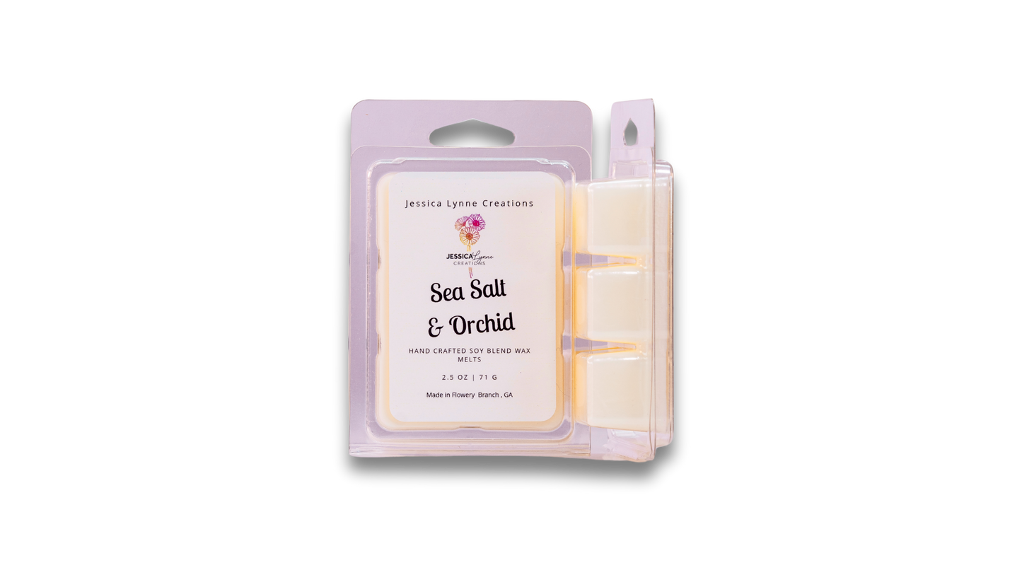 Sea Salt & Orchid - Hand Poured Candles & Wax Melts